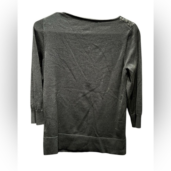 Cable & gauge Gray Sequin Embellished Sweater SMALL - Picture 2 of 4